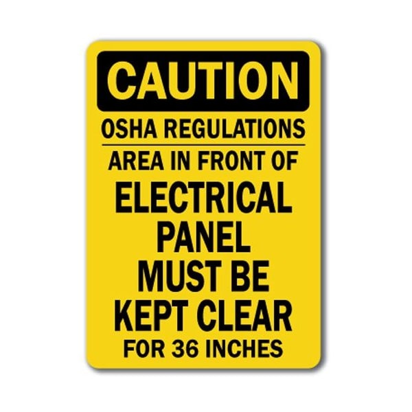 Signmission Safety Sign, 14 in Height, Plastic, 10 in Length, Electrical Panel CS-Electrical Panel - main